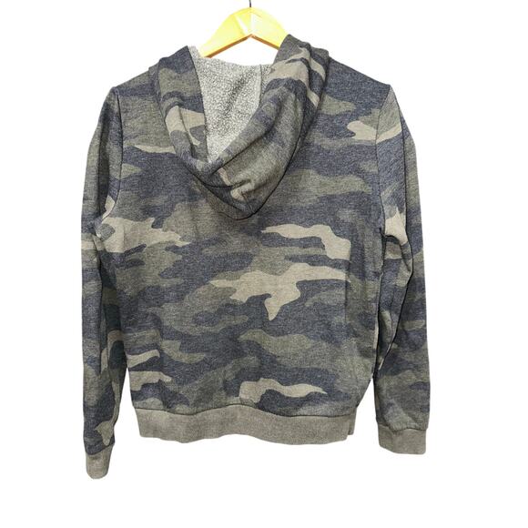 Pink Victorias Secret Hoodie Full Zip Green Camouflage Pink Logo M Crop Fitted - Picture 2 of 9